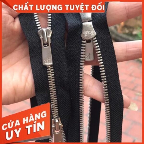 100cm YKK excella Dây kéo răng 5 răng bạc(YKK) - Ảnh 7