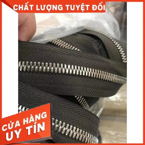 100cm YKK excella Dây kéo răng 5 răng bạc(YKK) - Ảnh 9