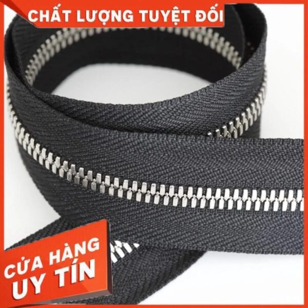 100cm YKK excella Dây kéo răng 5 răng bạc(YKK)