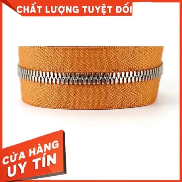 100cm YKK excella Dây kéo răng 5 răng bạc(YKK) - Ảnh 5