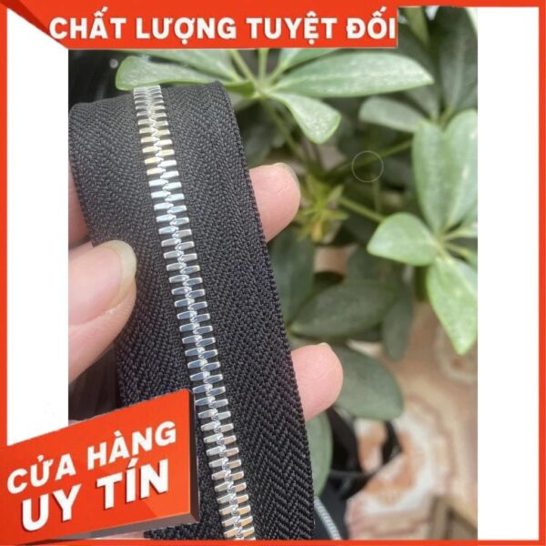 100cm YKK excella Dây kéo răng 5 răng bạc(YKK) - Ảnh 4