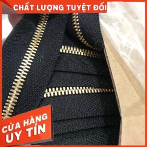 100cm YKK Excella số 3 Dây kéo, răng vàng(YKK)