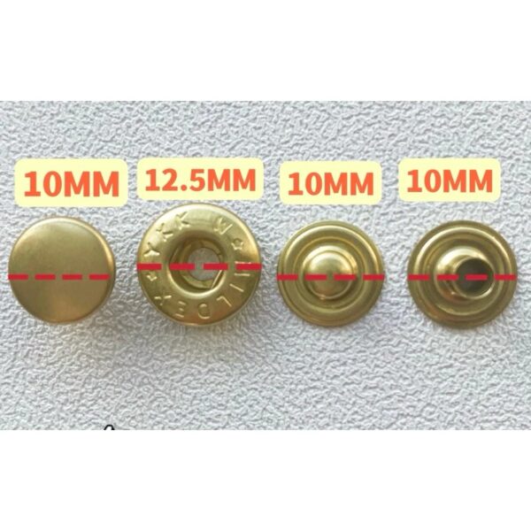 10 bộ Cúc bấm(YKK)  bốn chi tiết cúc nấm - Ảnh 9