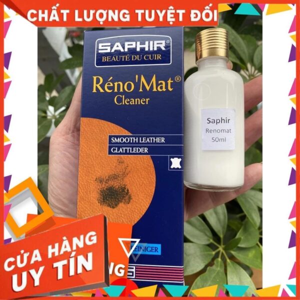 Dung dịch làm sạch da Renomat Saphir (LEATHER CARE, Chăm sóc đồ da) - Ảnh 9