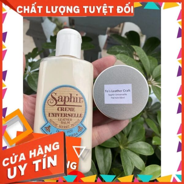 Sữa làm sạch và dưỡng đồ da Saphir Universelle cream (LEATHER CARE, Chăm sóc đồ da) - Ảnh 8