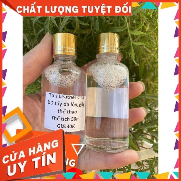 Chai dung dịch làm Sạch Da Lộn 50ml( Leather Care, chăm sóc đồ da) - Ảnh 3