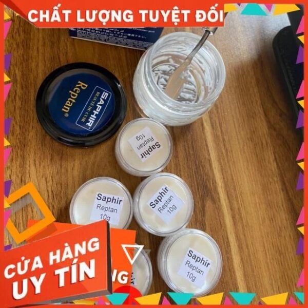 Kem dưỡng Saphir Reptan lọ 10g(lọ chiết) ( Leather Care, chăm sóc đồ da)
