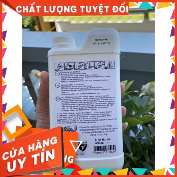 Dung dịch làm sạch da lộn Saphir Omnidaim chai lớn 500ml(LEATHER CARE, Chăm sóc đồ da) - Ảnh 2