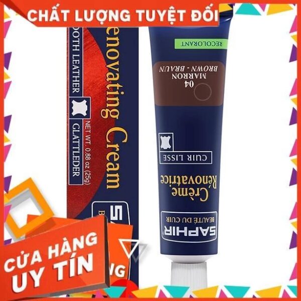 Kem chữa xước và sửa cạnh đồ da Saphir Crème Rénovatrice 25ml (LEATHER CARE, Chăm sóc đồ da) - Ảnh 2