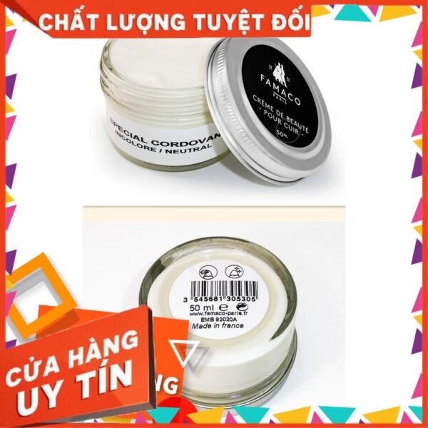 Kem Famaco Shell Cordovan Cream( Leather Care, chăm sóc đồ da) - Ảnh 4