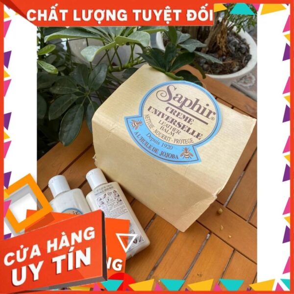 Sữa làm sạch và dưỡng đồ da Saphir Universelle cream (LEATHER CARE, Chăm sóc đồ da) - Ảnh 5
