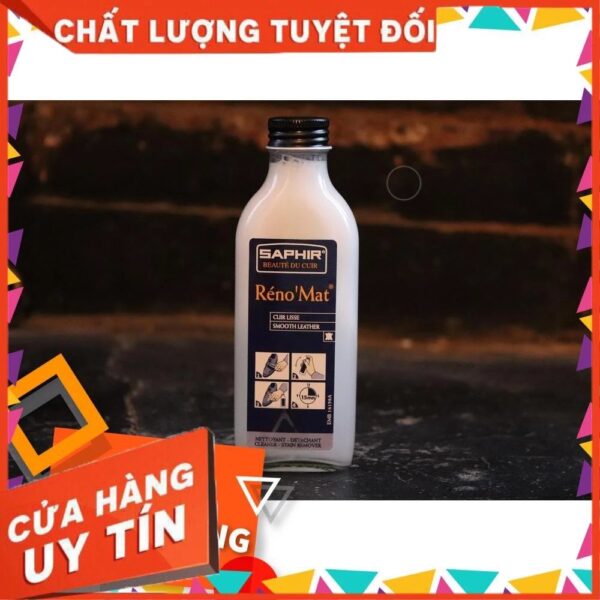 Dung dịch làm sạch da Renomat Saphir (LEATHER CARE, Chăm sóc đồ da) - Ảnh 8