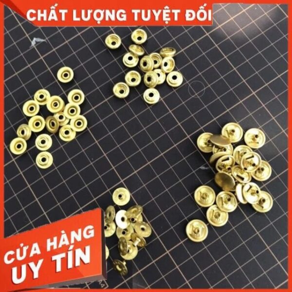 Cúc bấm 04 chi tiết YKK( cúc chậu) set 10 bộ - Ảnh 2