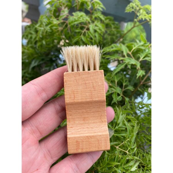 Bàn chải lông ngựa quẹt xi đánh giày chuyên dụng kiểu Saphir ( Leather Care, chăm sóc đồ da) - Ảnh 4