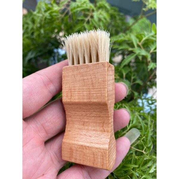 Bàn chải lông ngựa quẹt xi đánh giày chuyên dụng kiểu Saphir ( Leather Care, chăm sóc đồ da) - Ảnh 6
